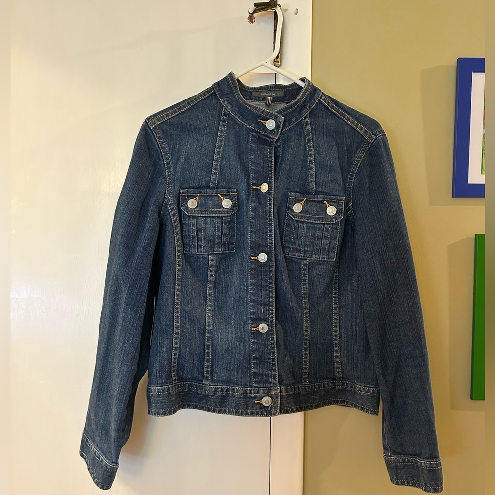 Liz Claiborne Vintage Dark Blue Jean Jacket